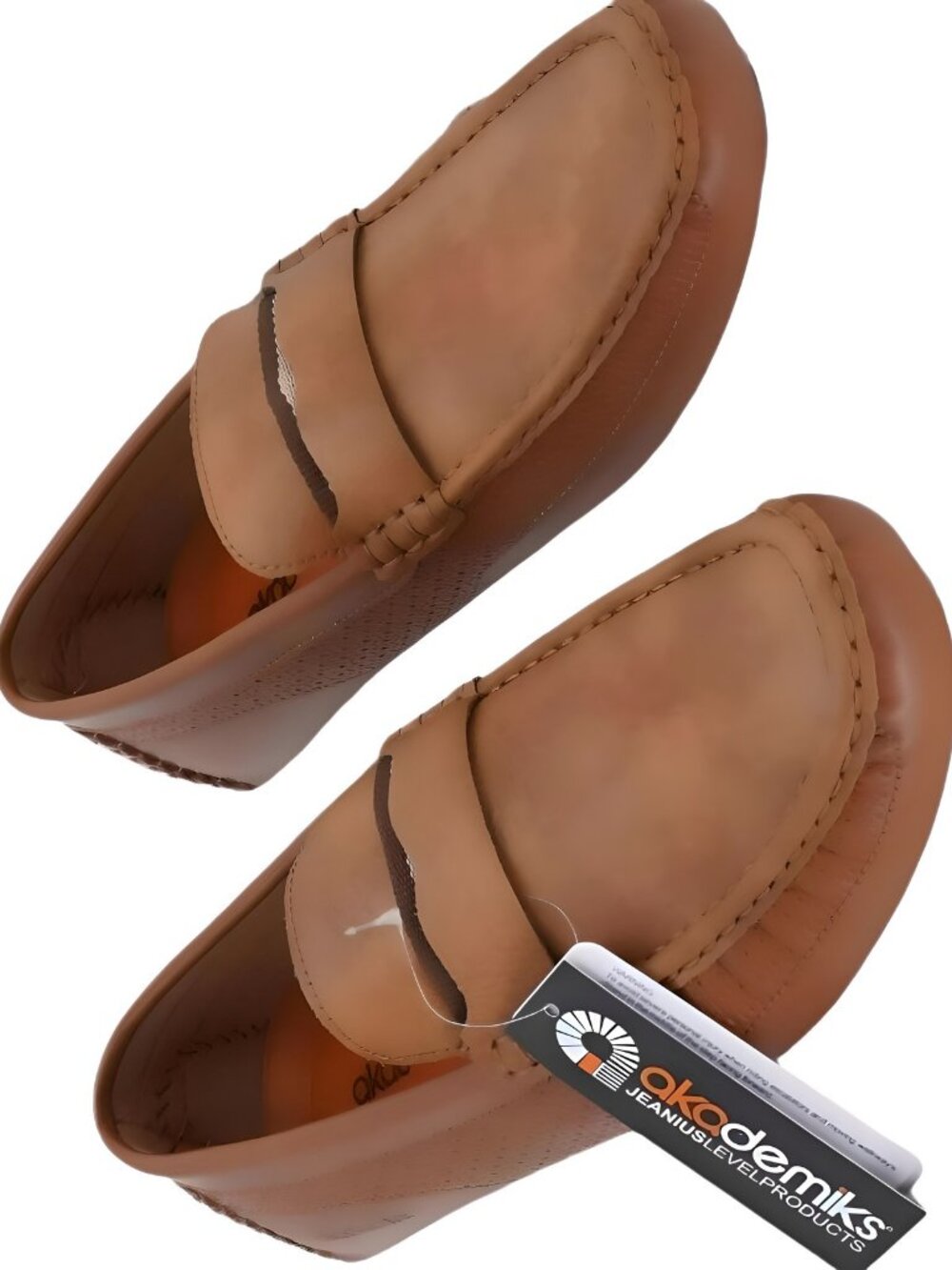 Akademiks Mens Tabor Penny Loafer Tan Size 9.5M US EU 42.5